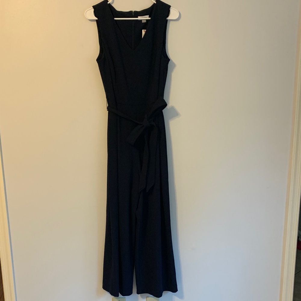 Calvin Klein Black Cropped Jumpsuit